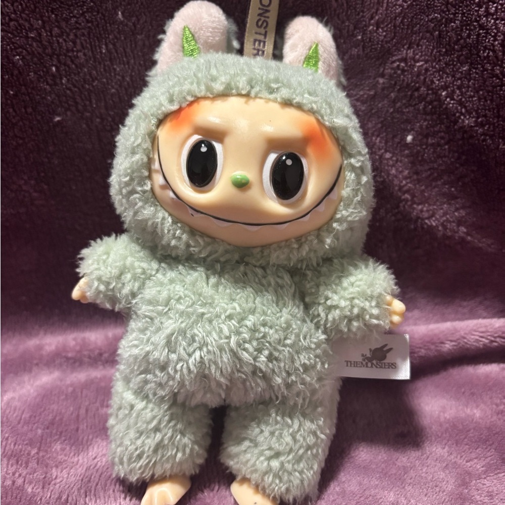 Fuzzy Green Monster Toy